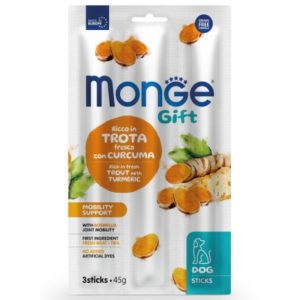 Monge Gift Snack Stick Cane Mobility Support Trota e Curcuma 45 gr