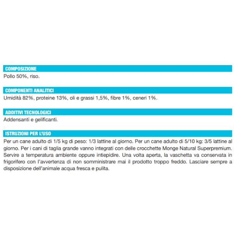 Monge Pezzetti di Carne Gusto Pollo Delicato per Cane Adulto 95 gr - immagine 4