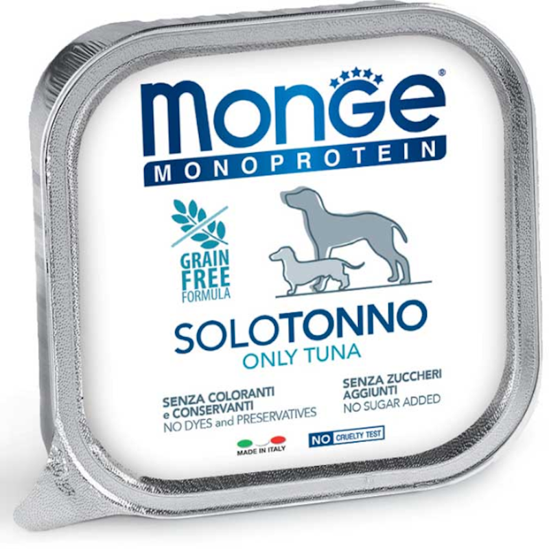 Monge Solo Patè Monoprotein per Cane Adulto Gusto Tonno 150 gr - immagine 2