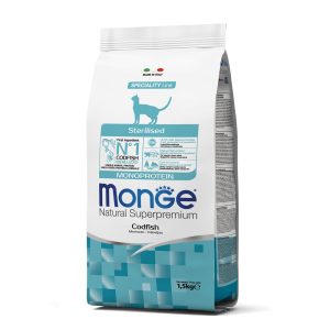 Monge Crocchette per Gatto Sterilizzato Gusto Merluzzo