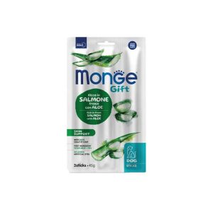 Monge Gift Snack Stick Cane Skin Support Salmone e Aloe 45 gr