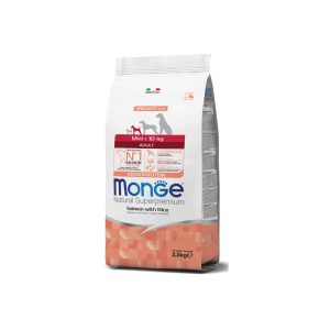 Monge 12 kg Adult Salmone con Riso per Cani di Tutte le Taglie