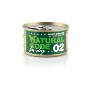 Natural Code Umido Cane 02 Manzo e Verdure 90 gr