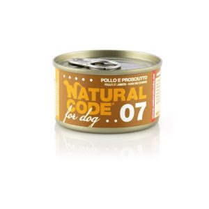 Natural Code Umido Cane 07 Pollo e Prosciutto 90 gr