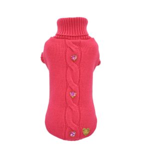 Cable Knit Fuchsia Pull