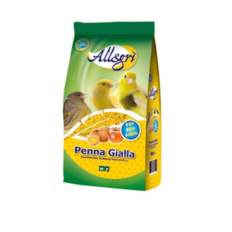 Allegrì Penna Gialla Pastoncino Morbido per Canarini