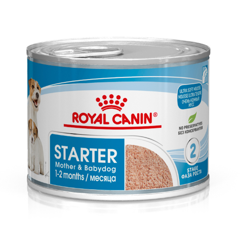 Royal Canin Mousse Starter Mother & Babydog Cagne Adulte e Cuccioli 195 gr - immagine 2
