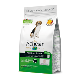 Schesir Medium Adult Crocchette per Cane Adulto Gusto Agnello