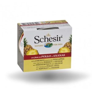 Schesir Filetti di Pollo e Ananas in Gelatina Cane Adulto 150 gr