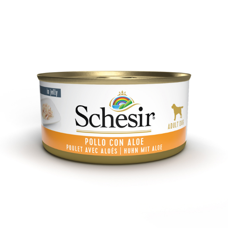 Schesir Filetti di Pollo e Aloe in Gelatina per Cane Adulto 150 gr