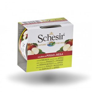 Schesir Filetti di Pollo e Mela in Gelatina Cane Adulto 150 gr