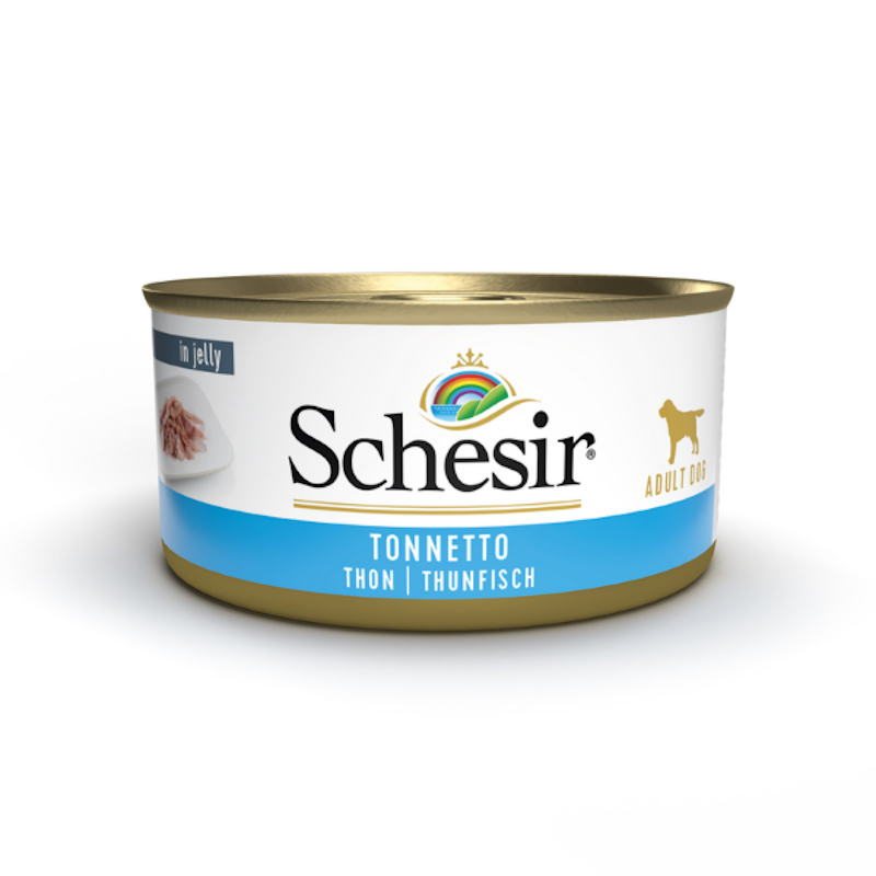 Schesir Filetti di Tonnetto in Gelatina per Cane Adulto 150 gr