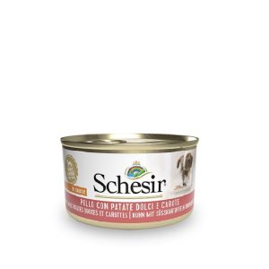 Schesir Filletti Pollo Patate e Carote in Salsa per Cane 85 gr