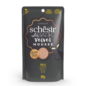 Schesir Dark Velvet Mousse Gatto Gusto Pollo 80 gr