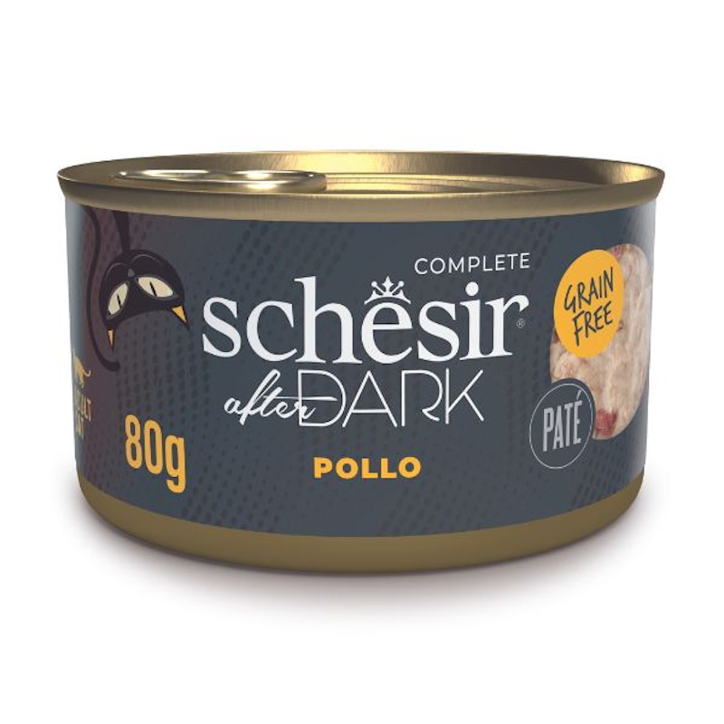 Schesir Dark Patè per Gatto Gusto Pollo 80 gr - immagine 2