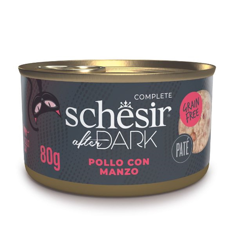 Schesir Dark Patè per Gatto Gusto Pollo e Manzo 80 gr - immagine 2