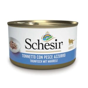 Schesir Cat Adult Filetti in Jelly Tonnetto con Pesce Azzurro 85 gr