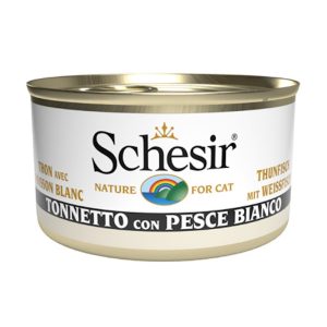 Schesir Cat Adult Filetti in Jelly Tonnetto con Pesce Bianco 85 gr