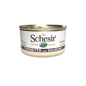 Schesir Cat Adult Filetti in Jelly Gusto Tonnetto con Salmone 85 gr