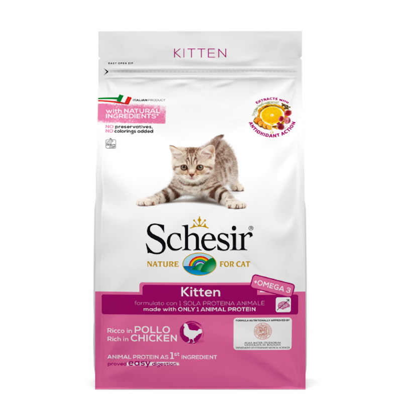 Schesir Kitten Crocchette per Gattini Gusto Pollo