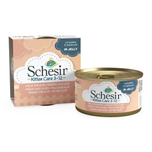 Schesir Kitten Filetti in Jelly per Gattino Gusto Pollo e Aloe 85 gr