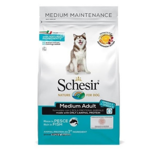 Schesir Medium Adult Crocchette per Cane Adulto Gusto Pesce