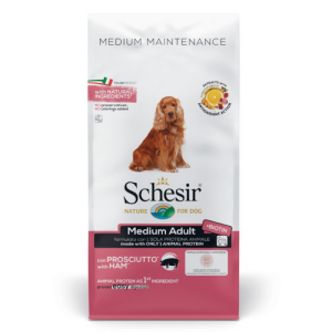 Schesir Medium Adult Crocchette per Cane Adulto Gusto Prosciutto