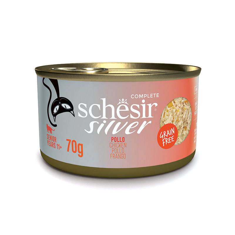 Schesir Silver Filetti in Brodo Gatto Anziano Pollo 70 gr - immagine 2