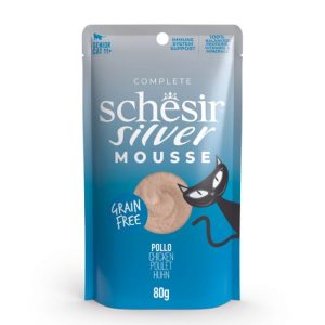 Schesir Silver Mousse per Gatto Anziano Gusto Pollo 80 gr