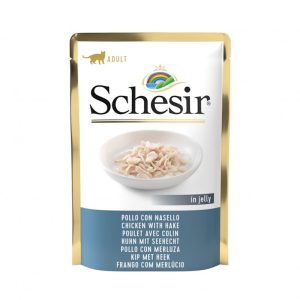 Schesir Cat Adult Pollo con Nasello in Jelly 85 gr