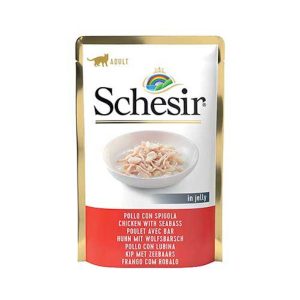 Schesir Cat Adult Pollo con Spigola in Jelly 85 gr