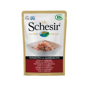 Schesir Cat Adult Tonnetto con Gamberetti in Jelly 85 gr