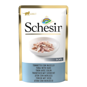 Schesir Cat Adult Tonnetto con Nasello in Jelly 85 gr