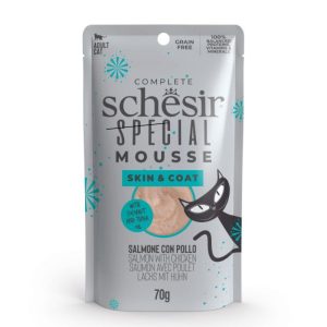 Schesir Special Mousse Skin e Coat Gatto Salmone e Pollo 70 gr