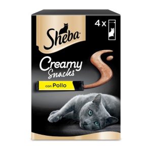 Sheba Creamy Snacks per Gatto Gusto Pollo Multipack 4×12 gr