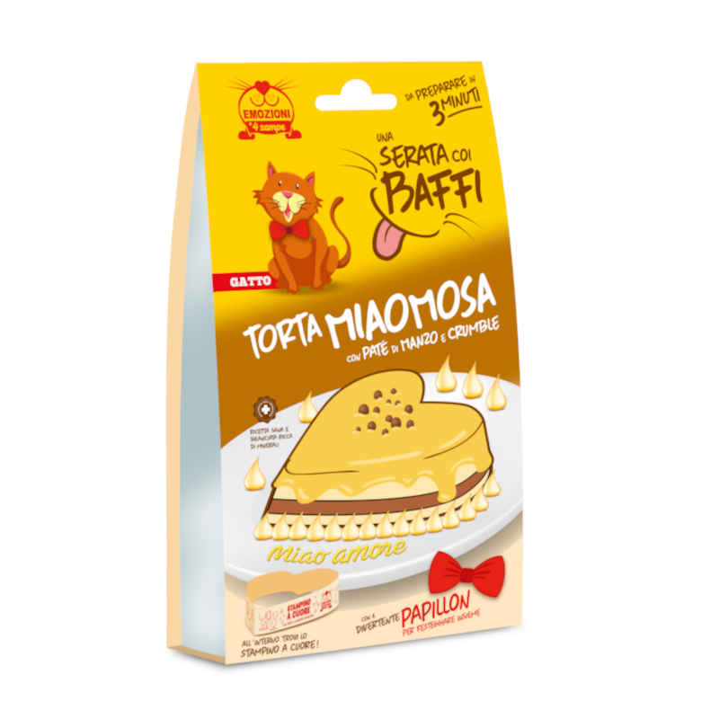 Kit Torta per Gatto Miaomosa con Patè di Manzo e Crumble - immagine 2