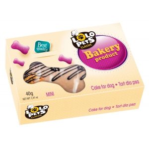 Lolo Pets Torta per Cane Gusto Noci e Cioccolato