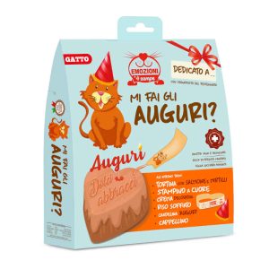 Kit Torta per Gatto Tortina Patè con Salmone e Mirtilli