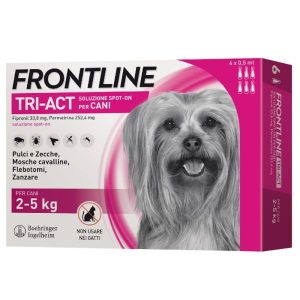 Frontline Tri-Act Antiparassitario Spot-On per Cane 2-5 kg