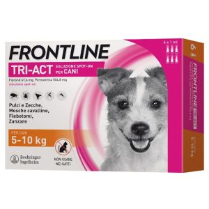 Frontline Tri-Act Antiparassitario Spot-On per Cane 5-10 kg