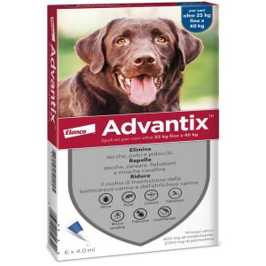 Advantix antiparassitario Spot-On per Cane da 25 kg a 40 kg