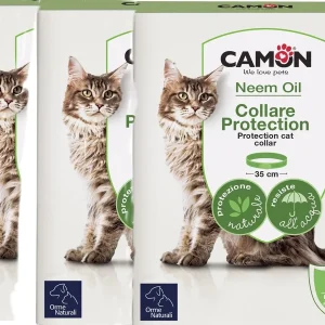 Camon Collare Barriera Olio di Neem per Gatti 3 Confezioni