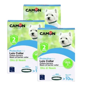Camon Leis Collar Collare Antiparassitario 3 Confezioni