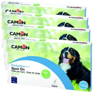 Camon Fiale Spot-on Olio di Neem oltre 11kg 4 Confezioni Multipack