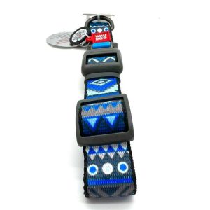 Collare in Nylon Etnic Blu