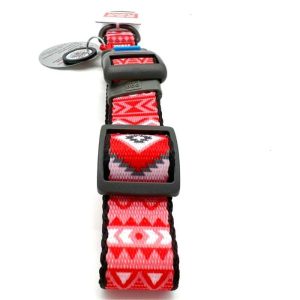 Collare in Nylon Etnic Rosso
