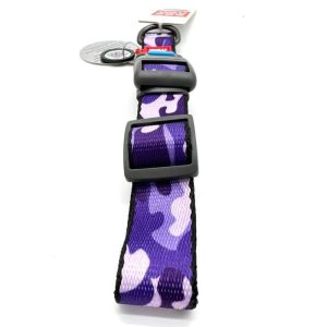 Collare in Nylon Mimetico Viola