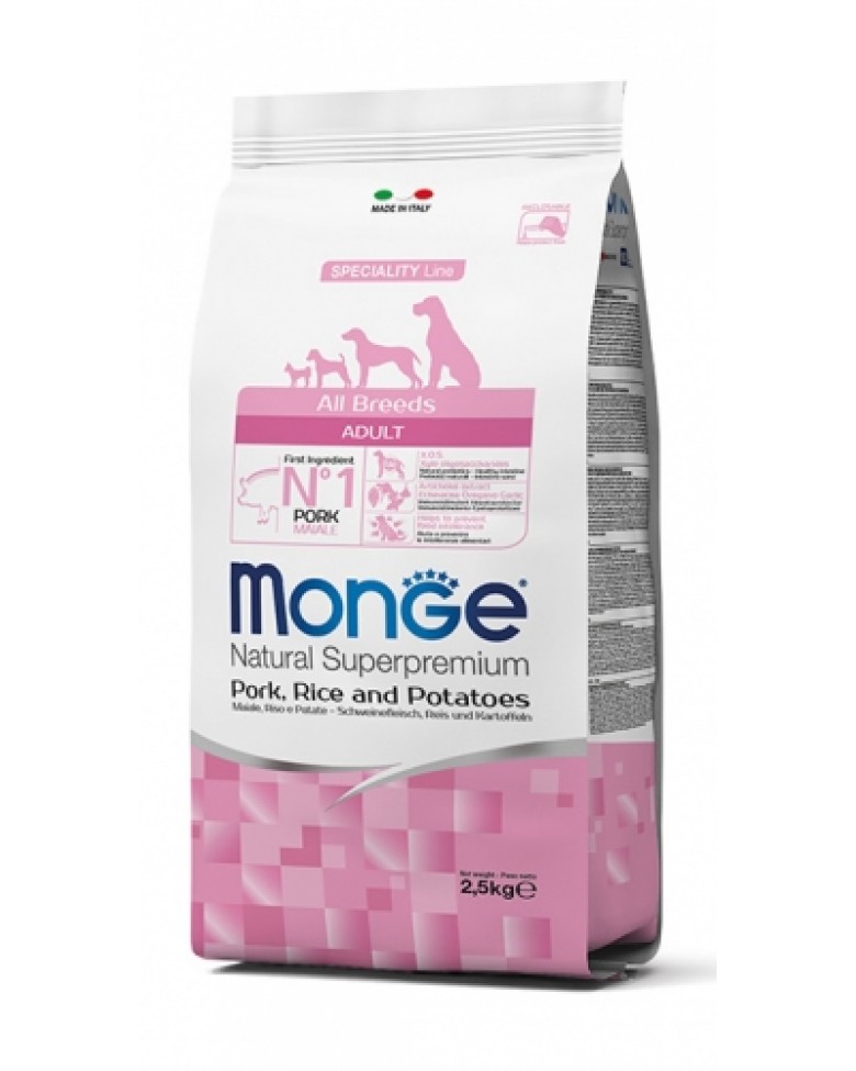 Monge All Breeds Adult Monoprotein Maiale, Riso e Patate - immagine 2