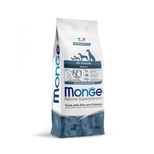 Monge Crocchette Cane Adulto Gusto Trota con Riso e Patate