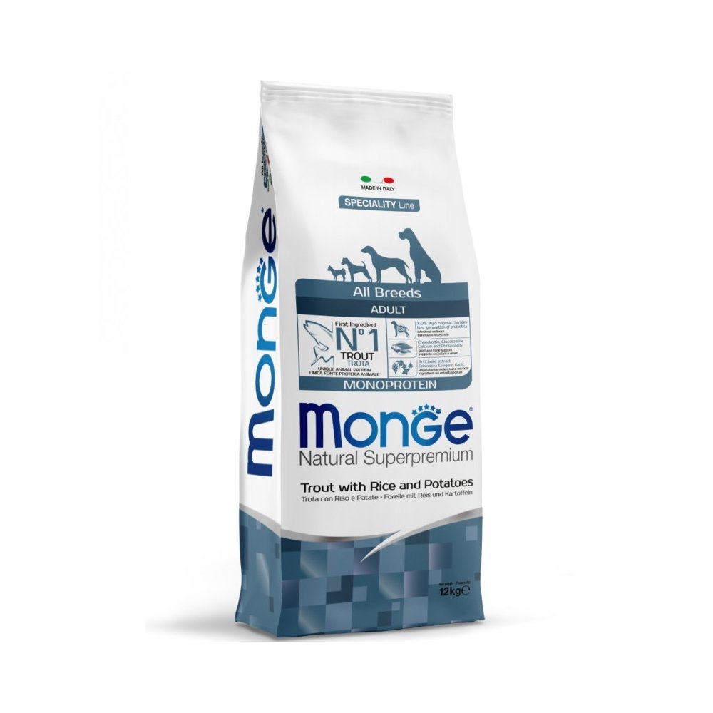 Monge Crocchette Cane Adulto Gusto Trota con Riso e Patate - immagine 2